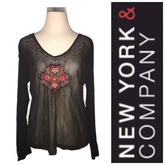 New York & Company Tops - Gorgeous Unique Sheer Top from NY&C